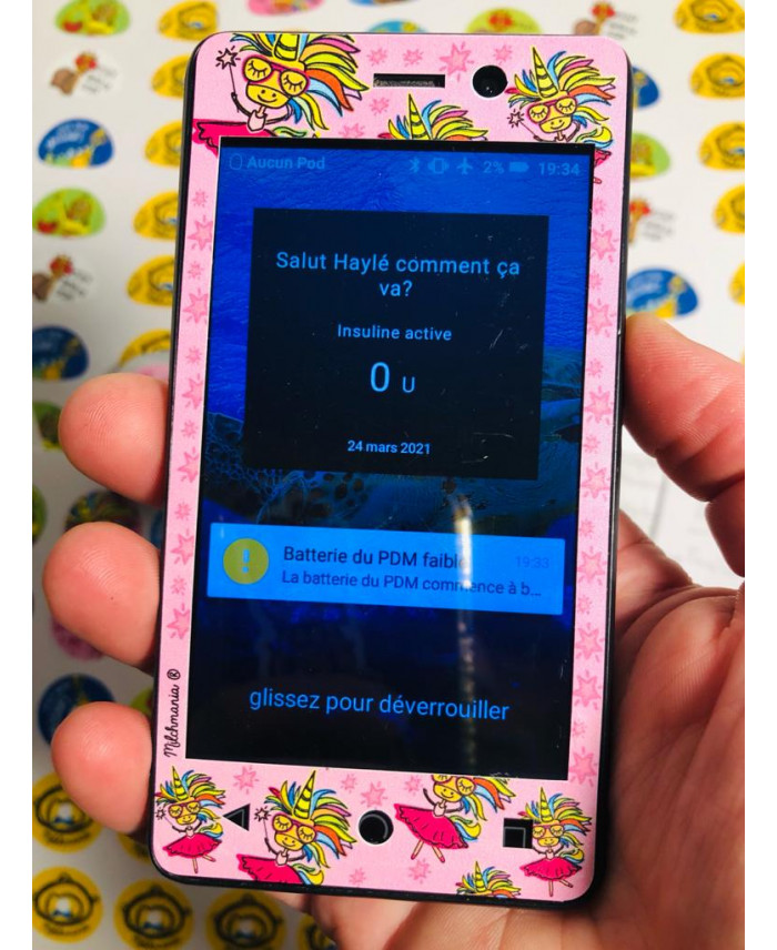 Backhoe Loader sticker for the Omnipod® POD, Insulin Pump