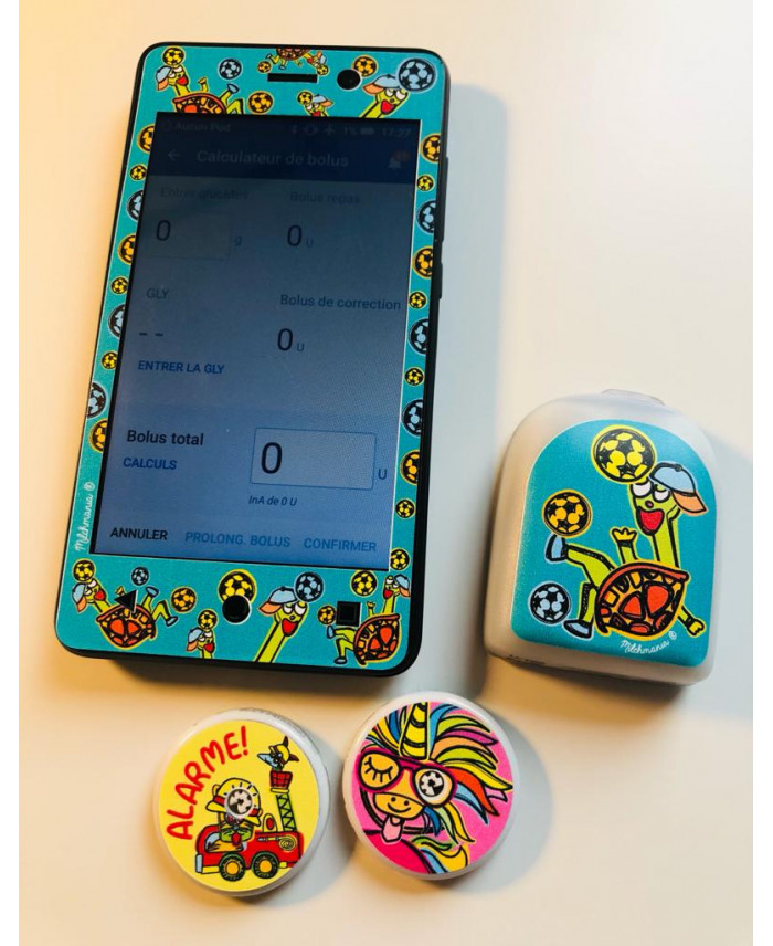 Backhoe Loader sticker for the Omnipod® POD, Insulin Pump